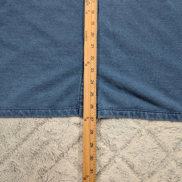 Madewell Jacket Womens M Blue Indigo Terry Shirt Shaket French Terry Chore - Picture 6 of 8